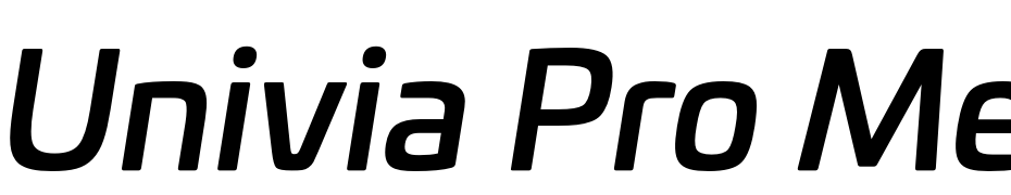 Univia Pro Medium Italic Yazı tipi ücretsiz indir